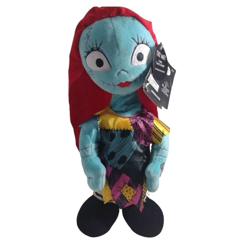 The Nightmare Before Christmas Animated  Musical Plush Sally 10”